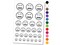 Grimace Face Sheepish Emoticon Temporary Tattoo Water Resistant Fake Body Art Set Collection